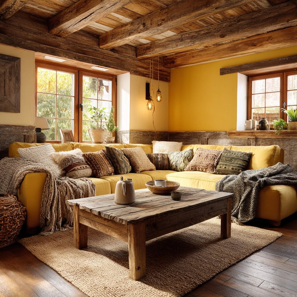 yellow living room ideas 25