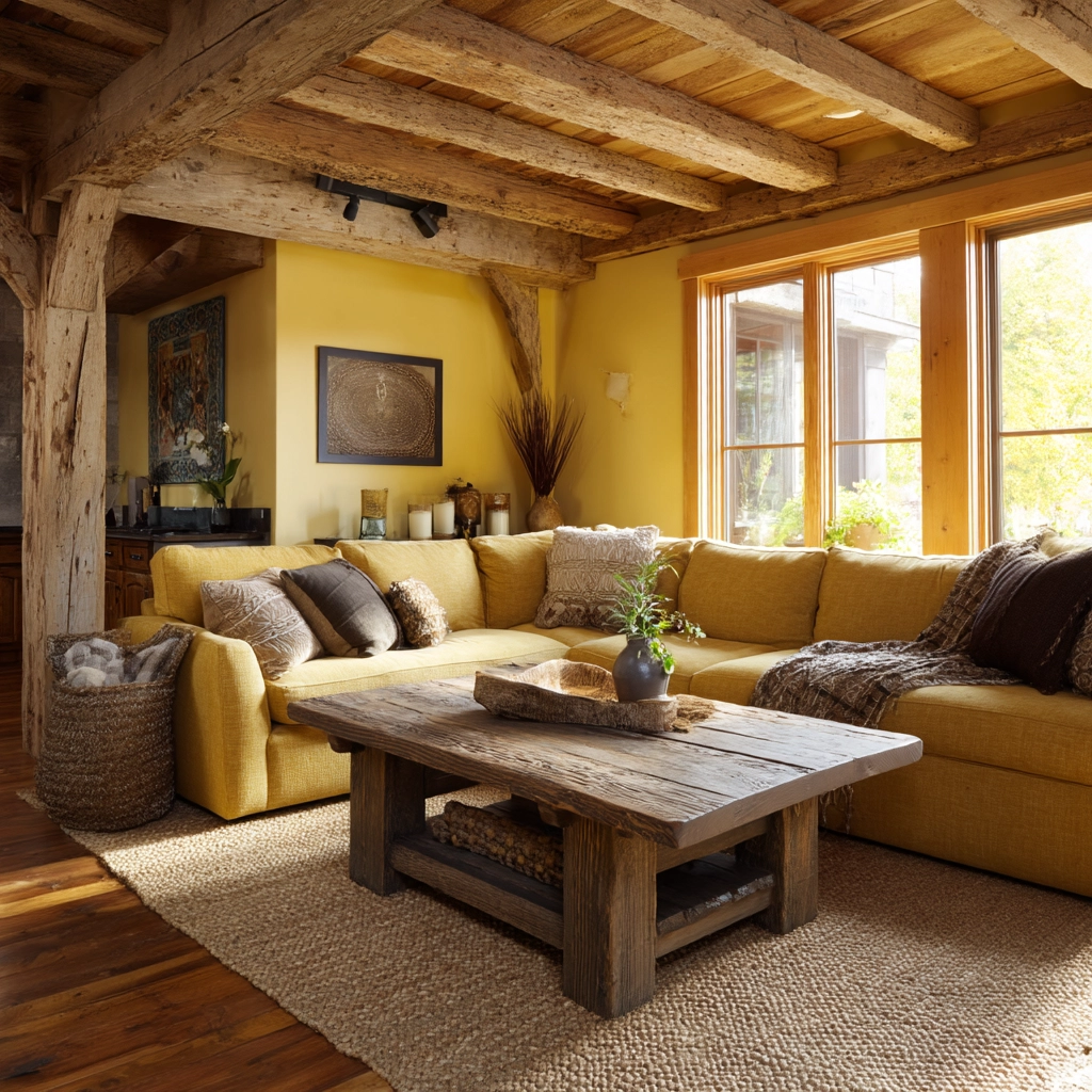 yellow living room ideas 27