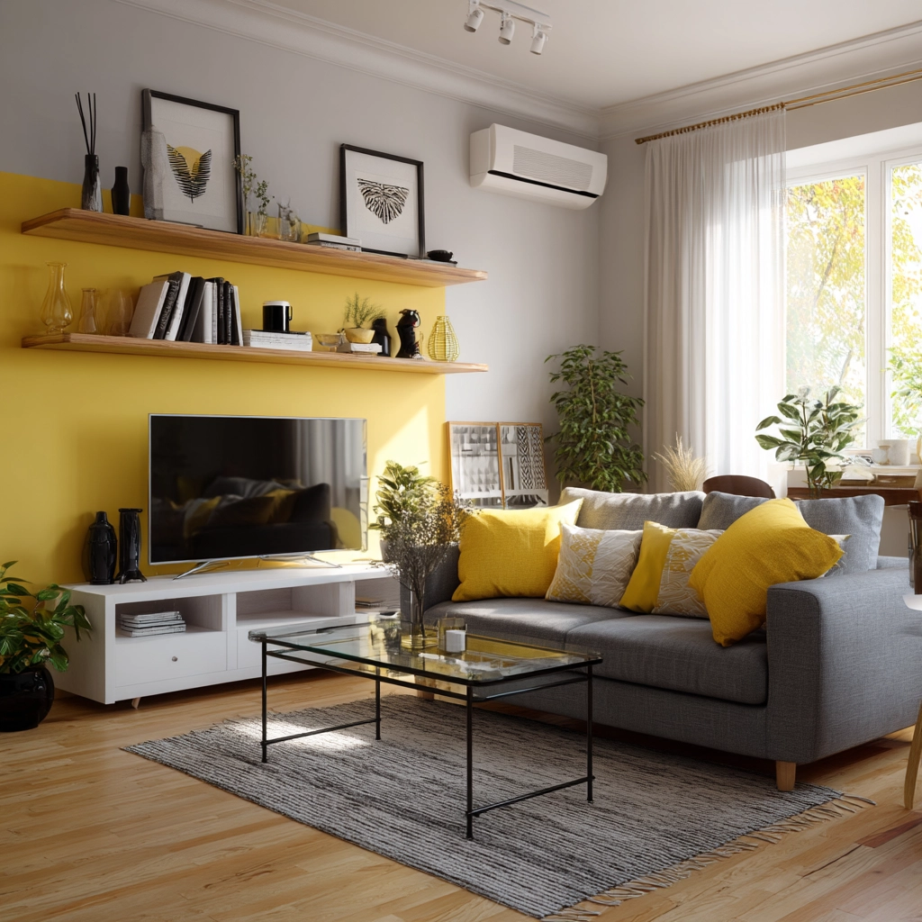 yellow living room ideas 32