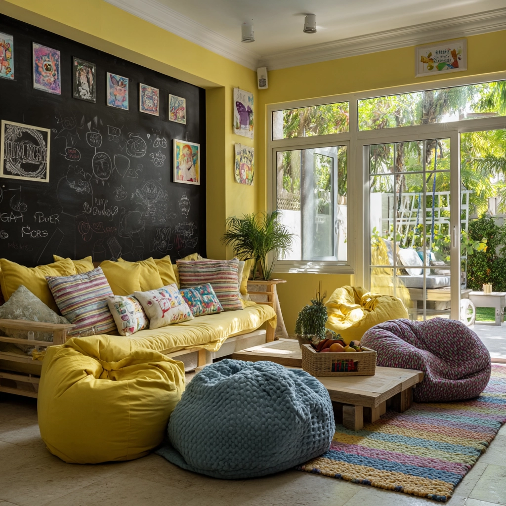 yellow living room ideas 34