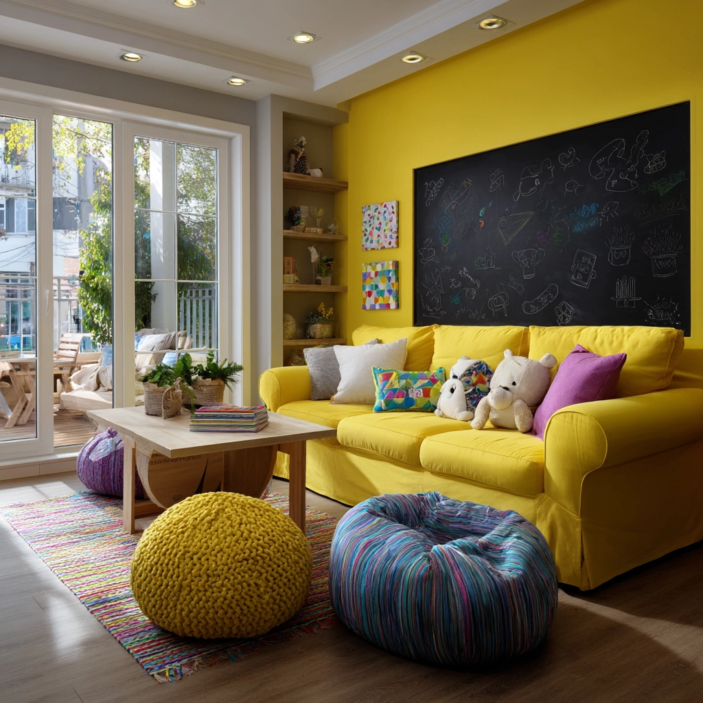 yellow living room ideas 35