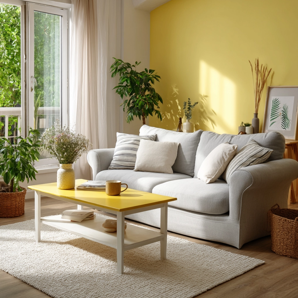 yellow living room ideas 52