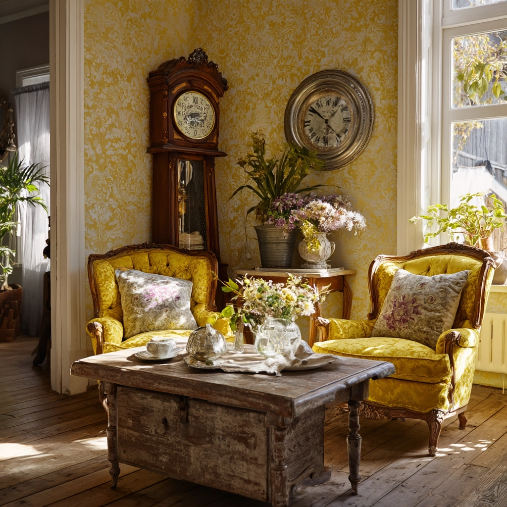 yellow living room ideas 55