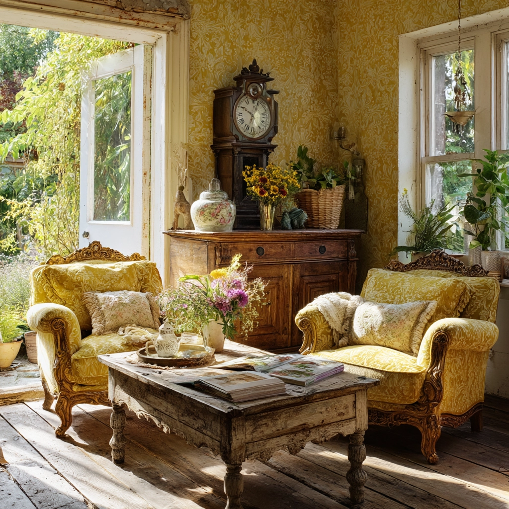 yellow living room ideas 56