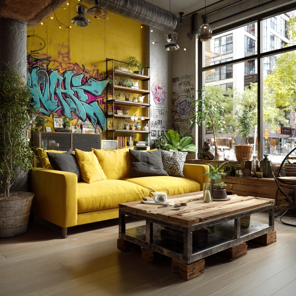 yellow living room ideas 57