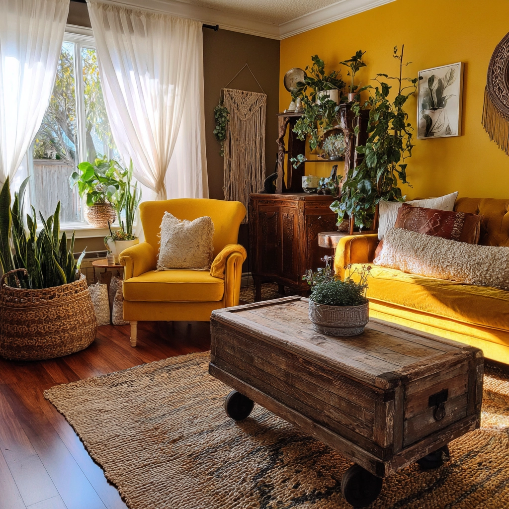 yellow living room ideas 7